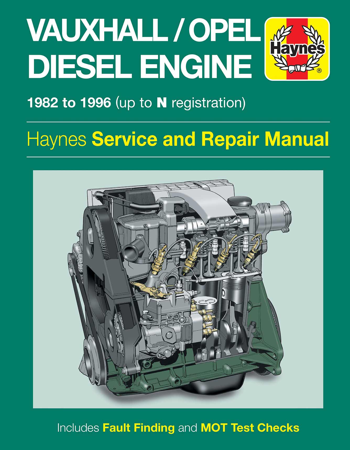 Vauxhall/Opel 1.5, 1.6 & 1.7 litre Diesel Engine (1982-1996) Haynes Repair Manual