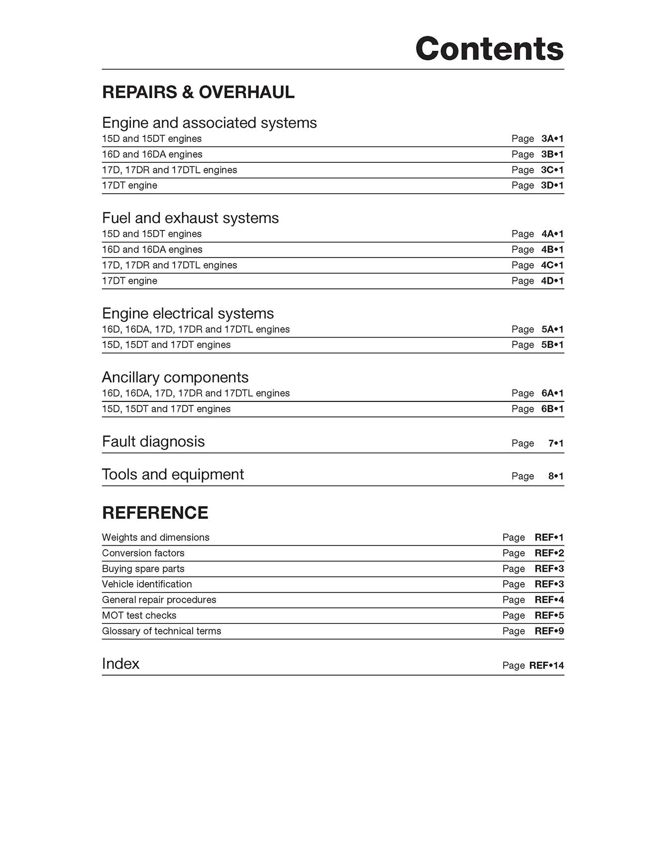 Vauxhall/Opel 1.5, 1.6 & 1.7 litre Diesel Engine (1982-1996) Haynes Repair Manual