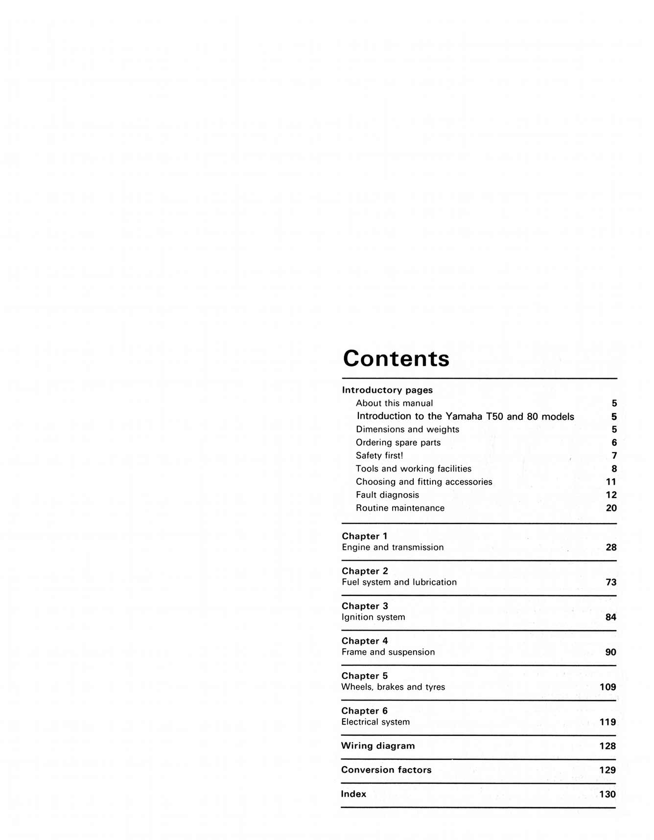 Yamaha T50 & 80 Townmate (1983-1995) Haynes Repair Manual