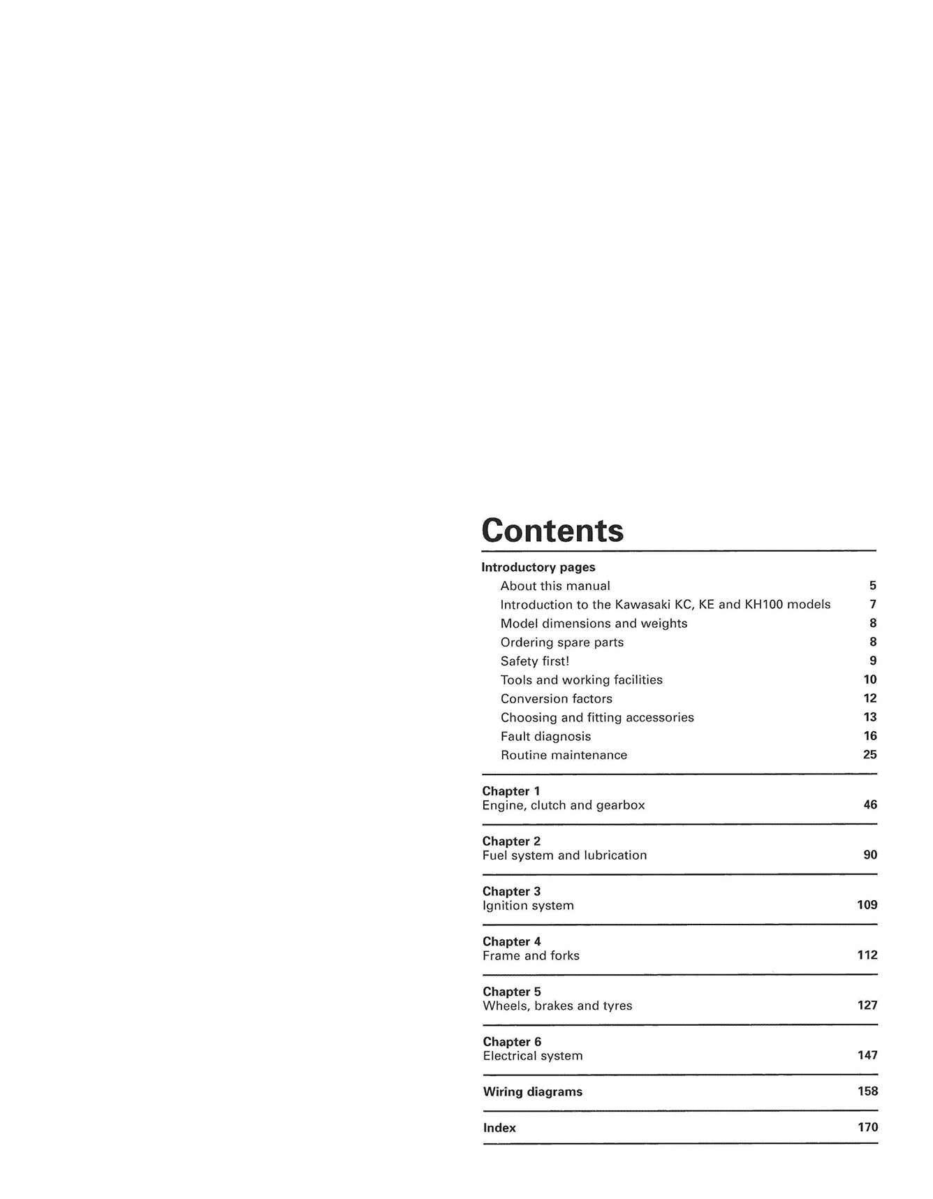 Kawasaki KC, KE & KH100 (1975-1999) Haynes Repair Manual