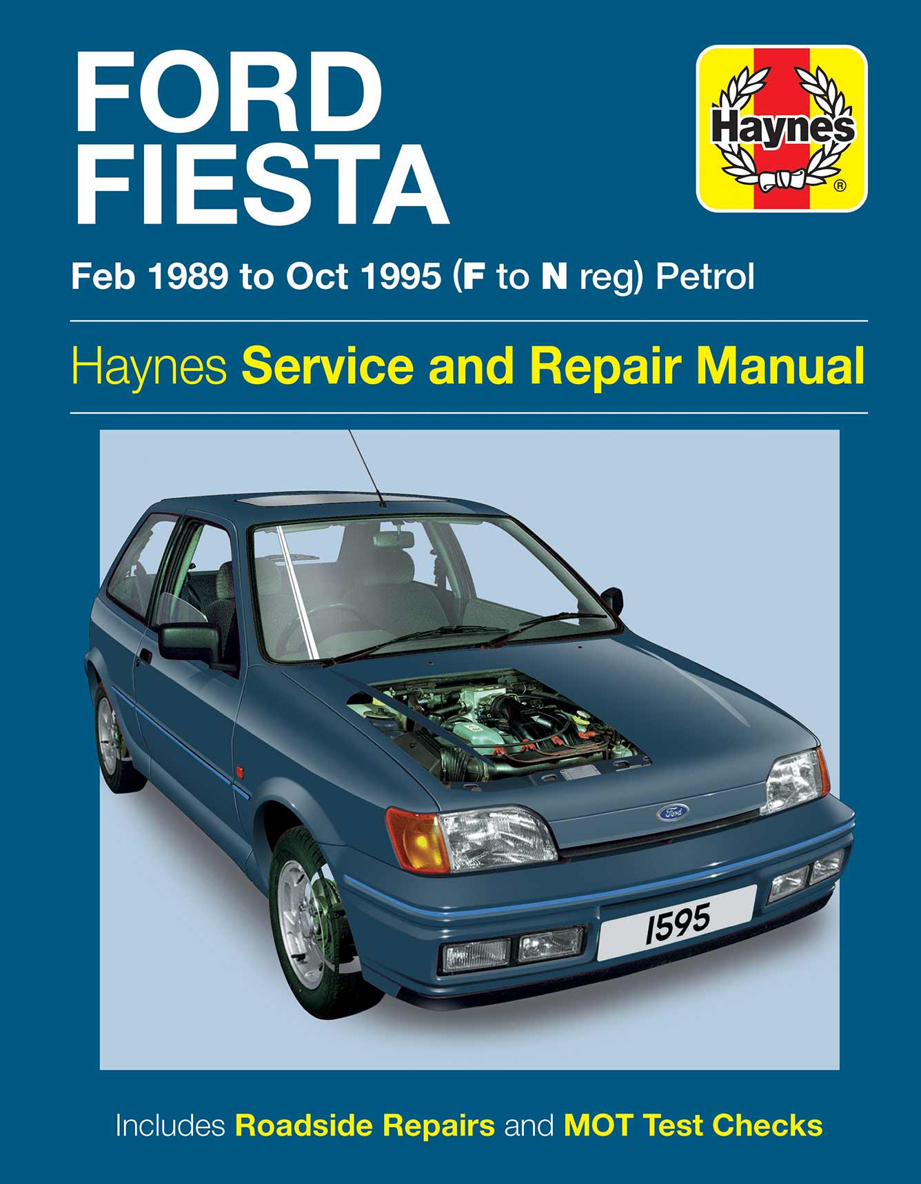 Ford Fiesta Petrol (Feb 1989-Oct 1995) Haynes Repair Manual Printed Book Front Cover
