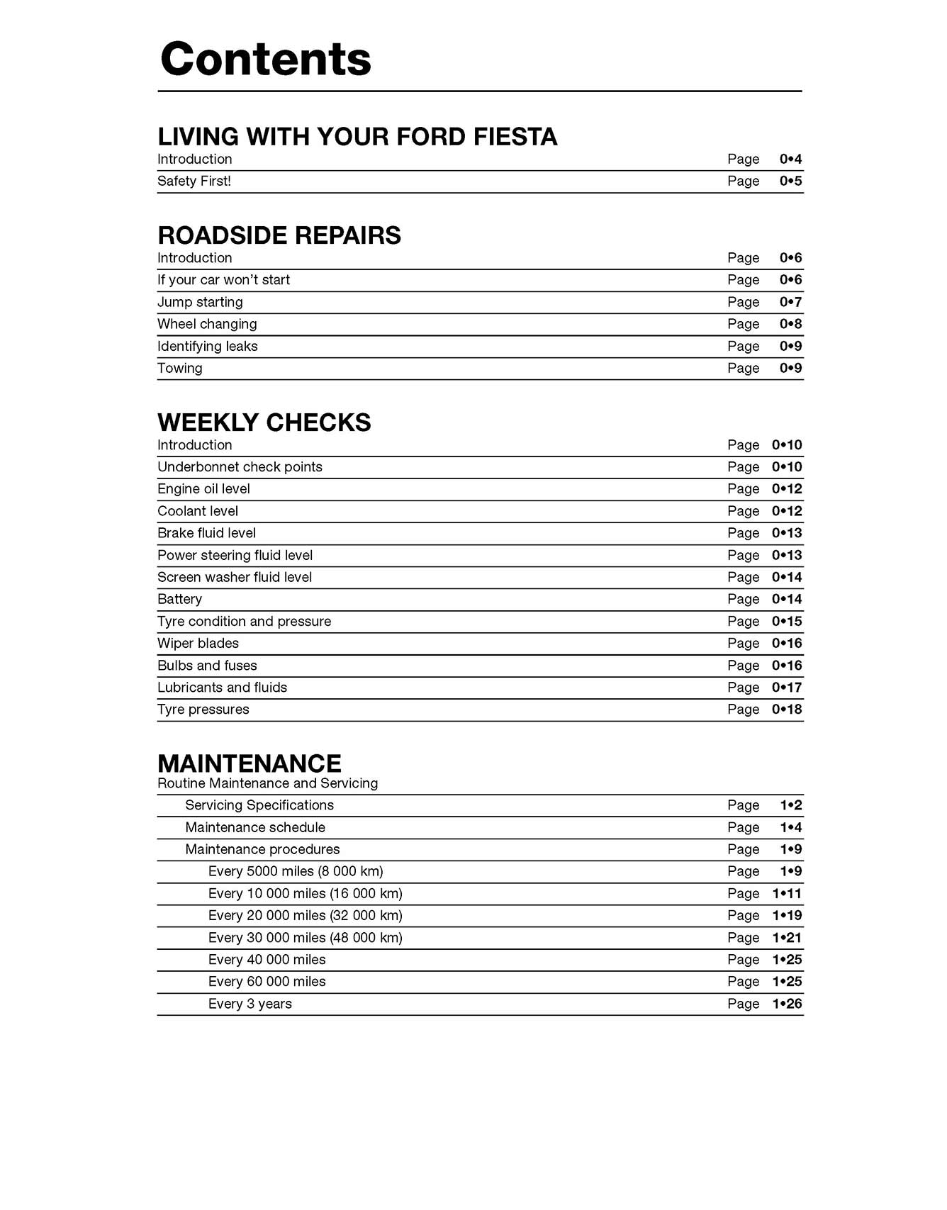 Ford Fiesta Petrol (Feb 1989-Oct 1995) Haynes Repair Manual