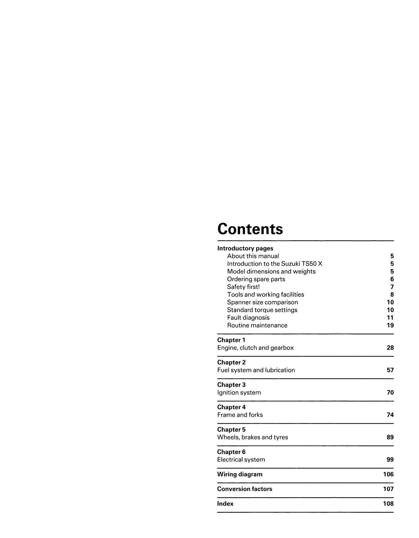 Suzuki TS50X (1984-2000) Haynes Repair Manual