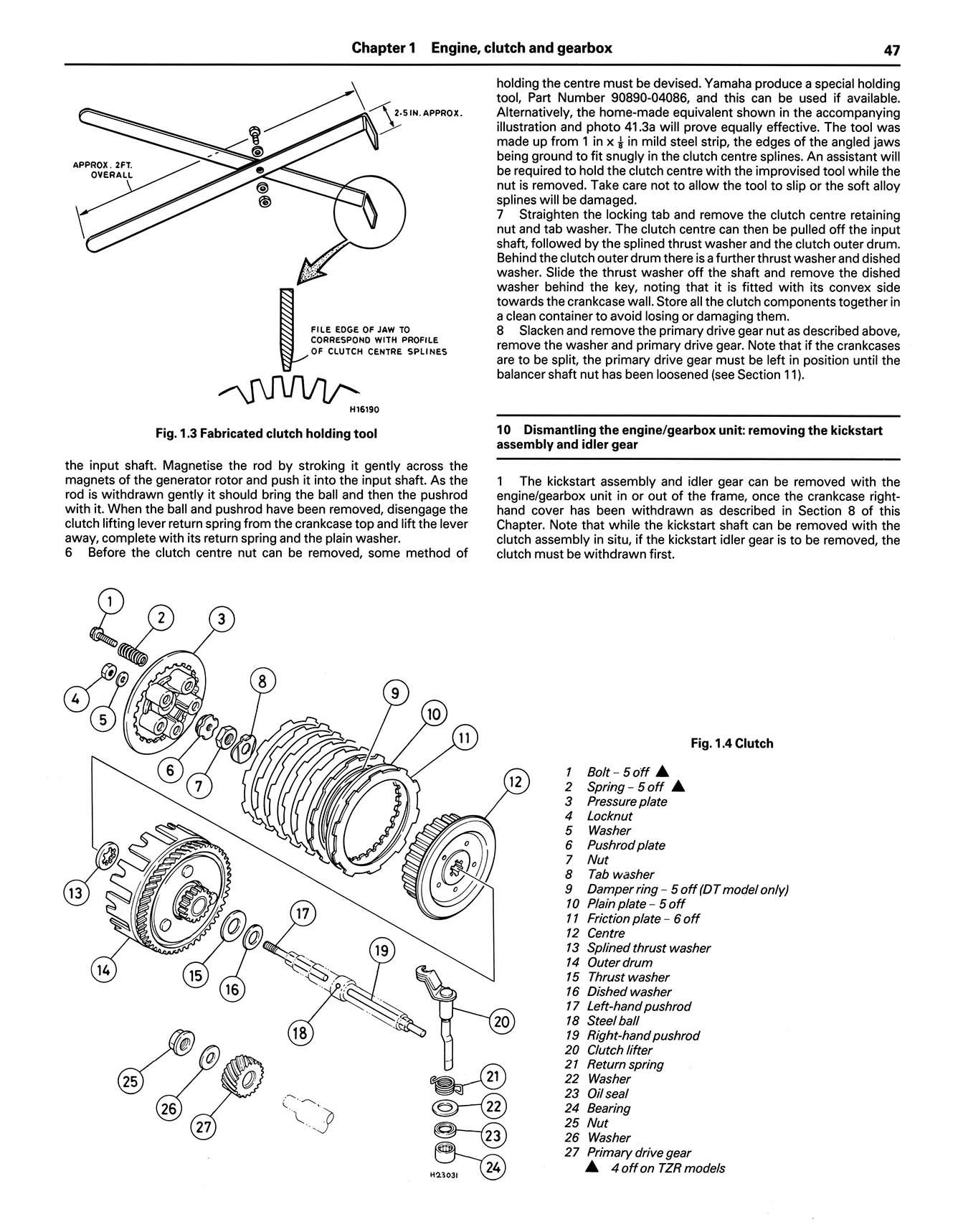 Yamaha TZR125 (1987-1993) & DT125R/X (1988-2007) Haynes Repair Manual