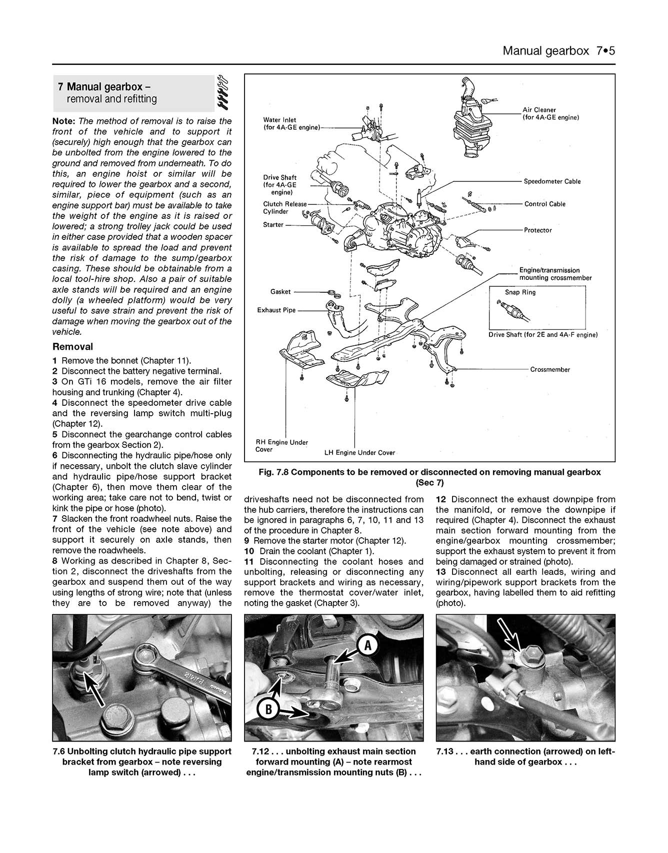 Toyota Corolla Petrol (Sept 1987-Aug 1992) Haynes Repair Manual