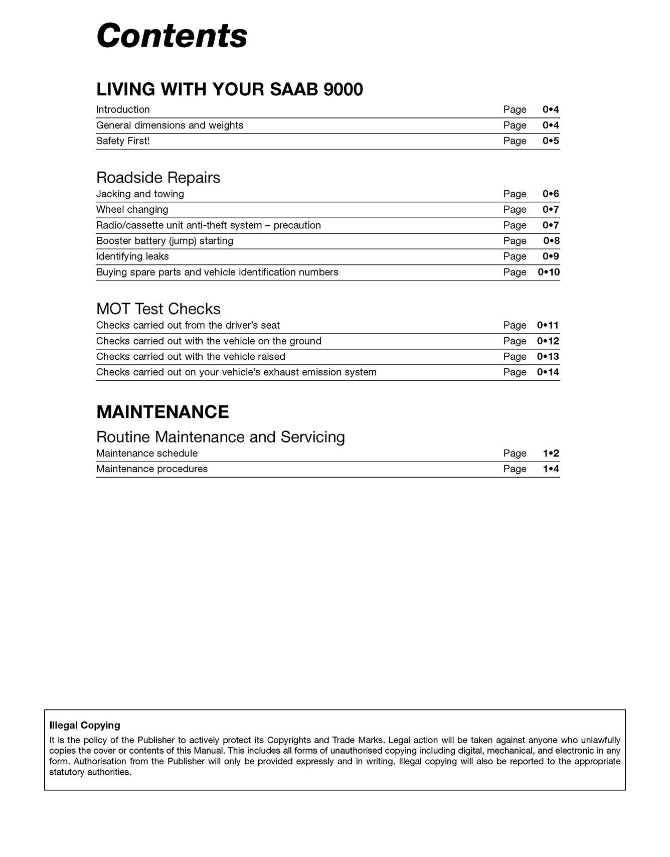 Saab 9000 (4-cyl) (1985-1998) Haynes Repair Manual