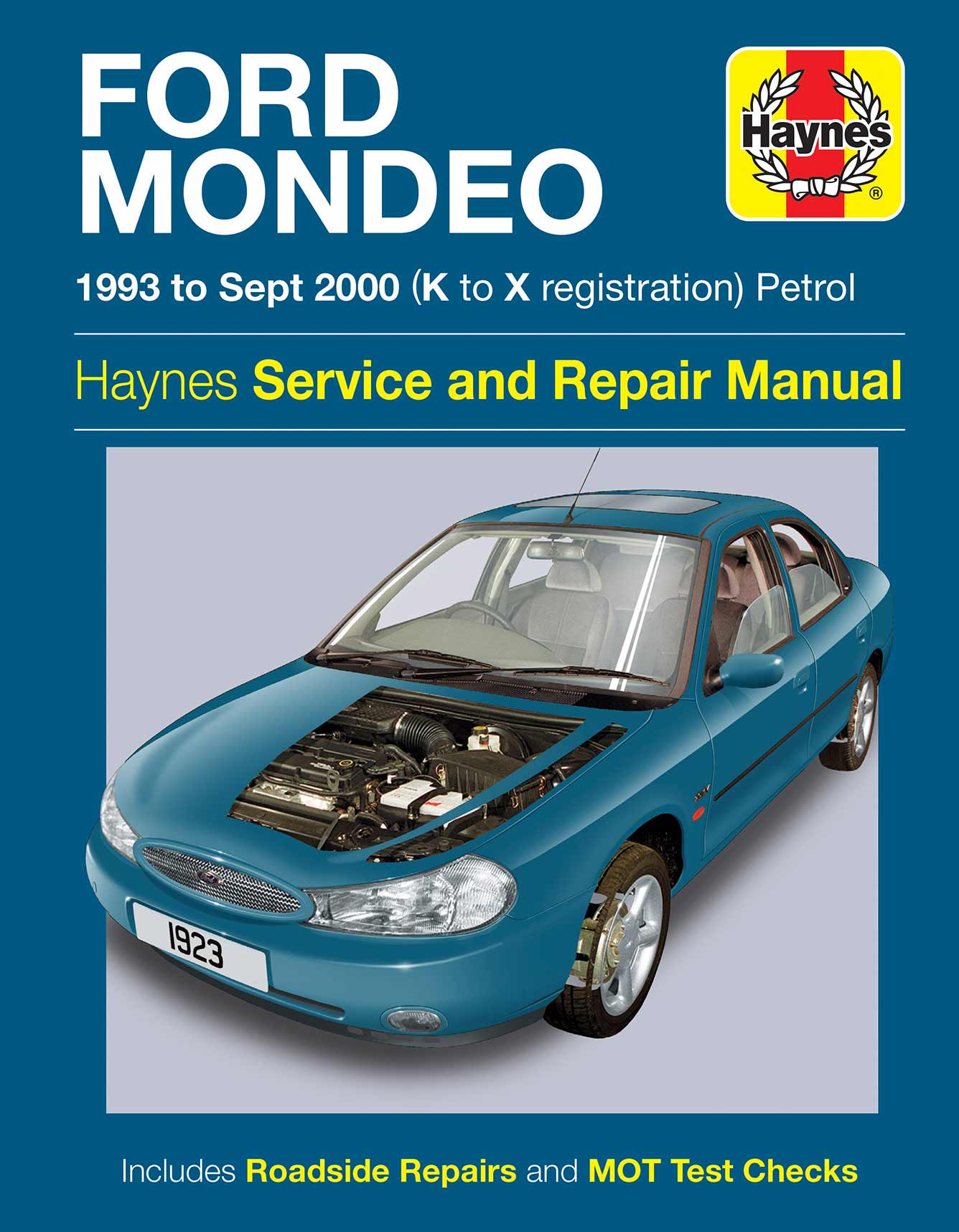 Ford Mondeo Petrol (1993-Sept 2000) Haynes Repair Manual Printed Book Front Cover