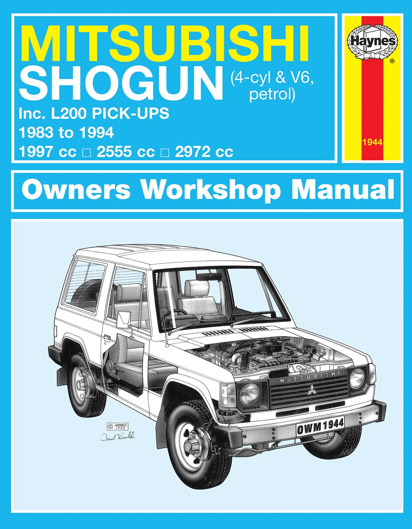 Mitsubishi Shogun & L200 Pick-Ups Petrol (1983-1994) Haynes Repair Manual