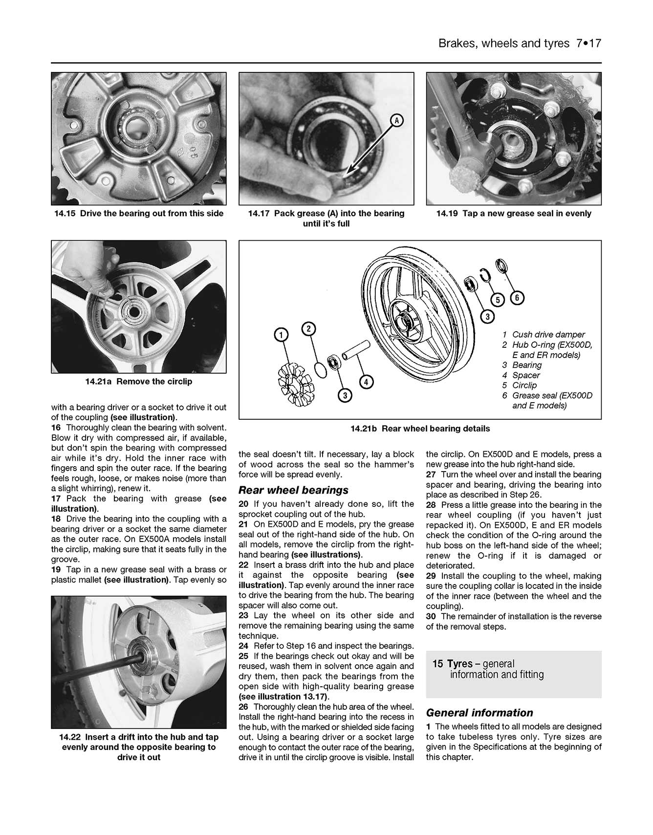 Kawasaki EX500 (GPZ500S) & ER500 (ER-5) (1987-2008) Haynes Repair