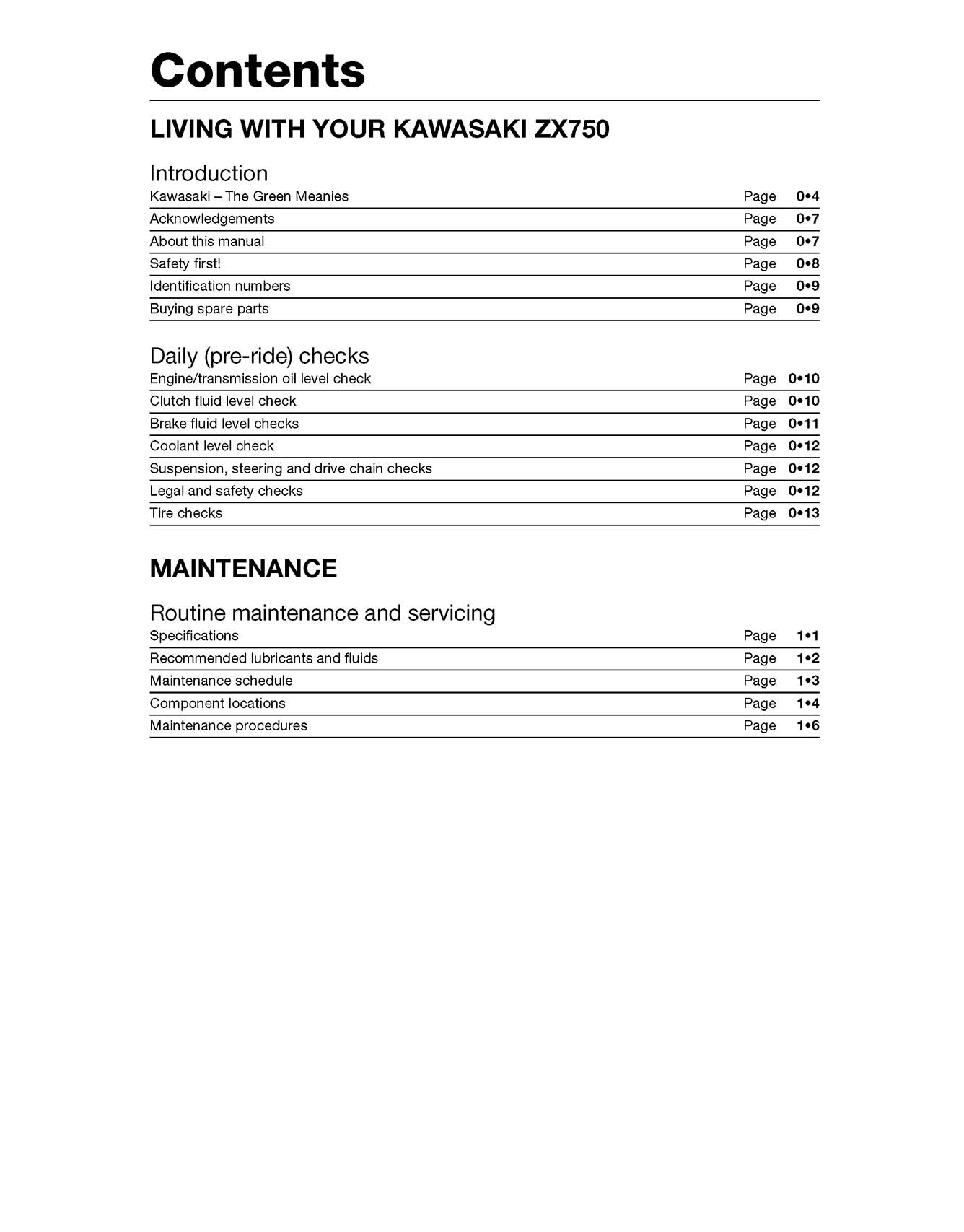 Kawasaki ZX750 (Ninja ZX-7 & ZXR750) Fours (1989-1996) Haynes Repair Manual