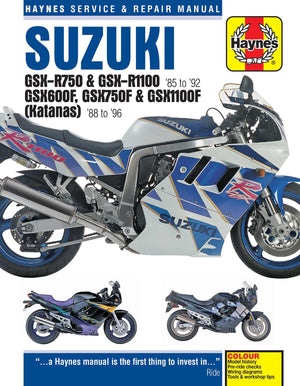 DIY Maintenance & Repair Manuals for Suzuki GSX-R1100 Motorcycles