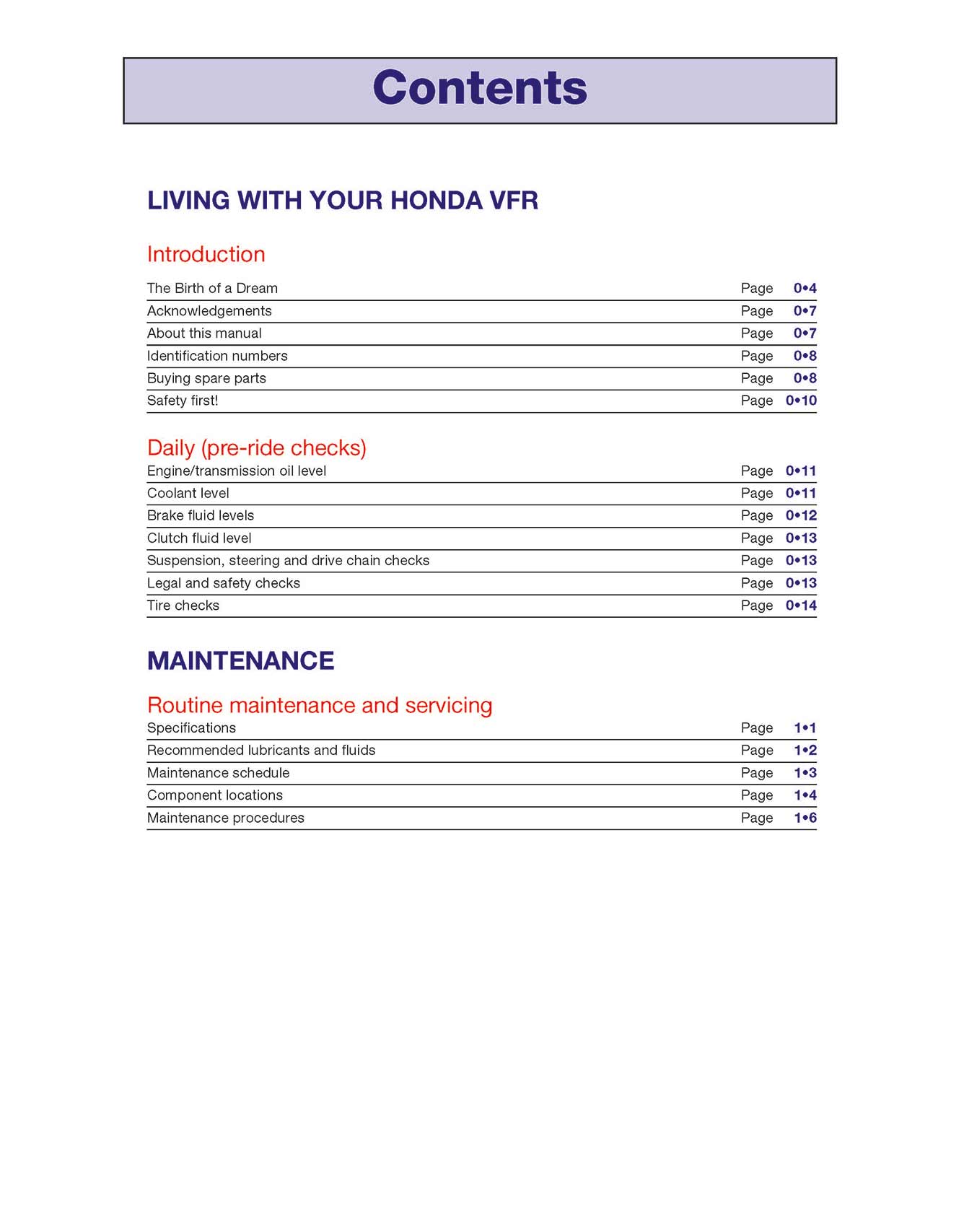 Honda VFR750 & 700 V-Fours (1986-1997) Haynes Repair Manual