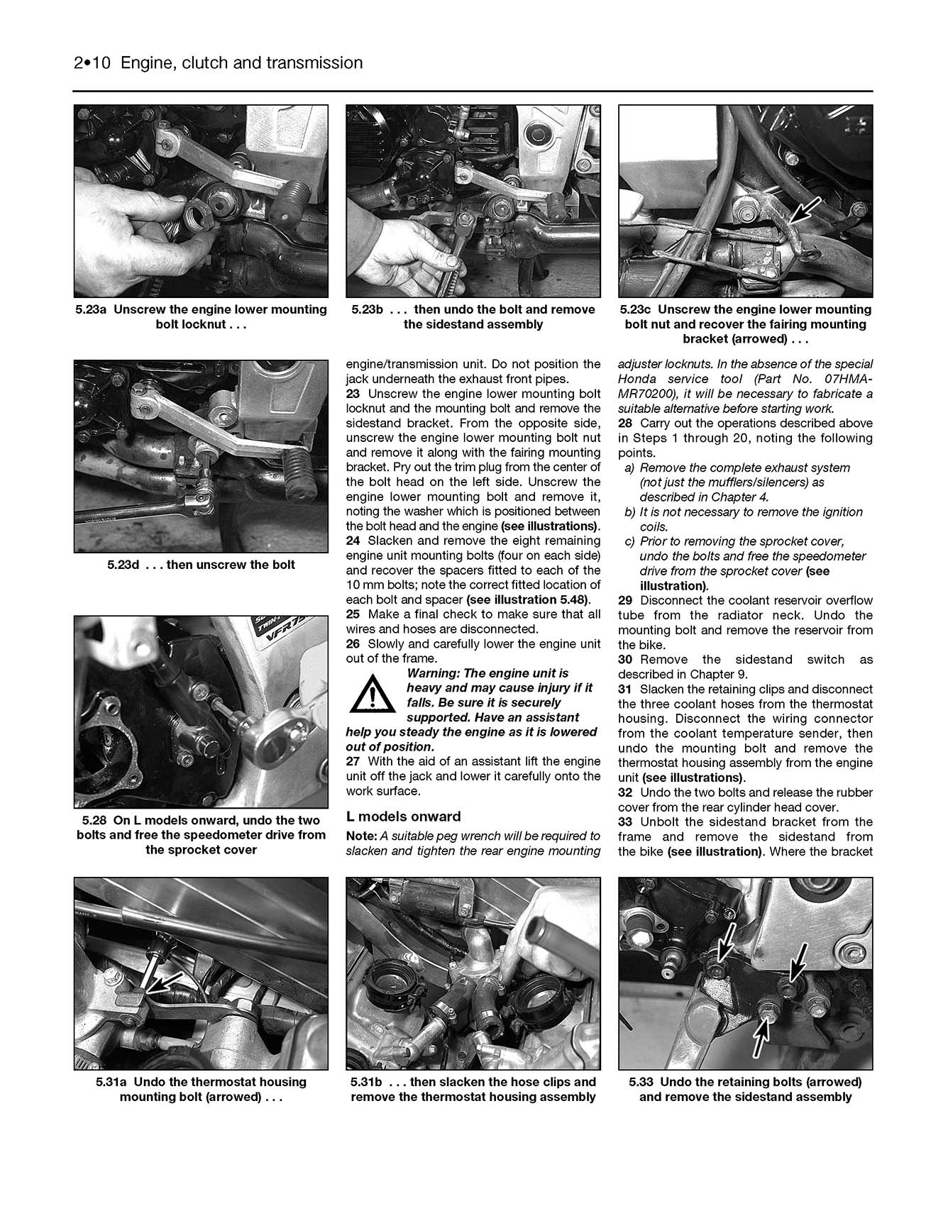Honda VFR750 & 700 V-Fours (1986-1997) Haynes Repair Manual