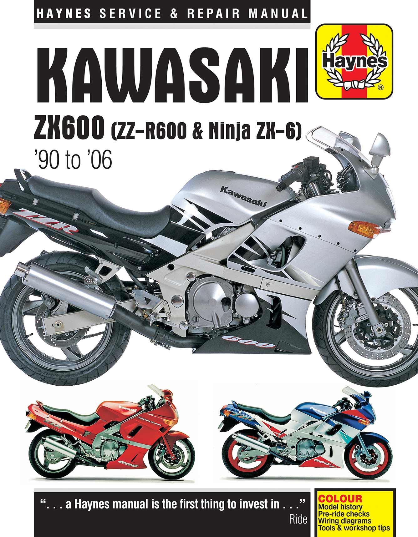 Kawasaki ZX600 (ZZ-R600 & Ninja ZX6) (1990-2006) Haynes Repair