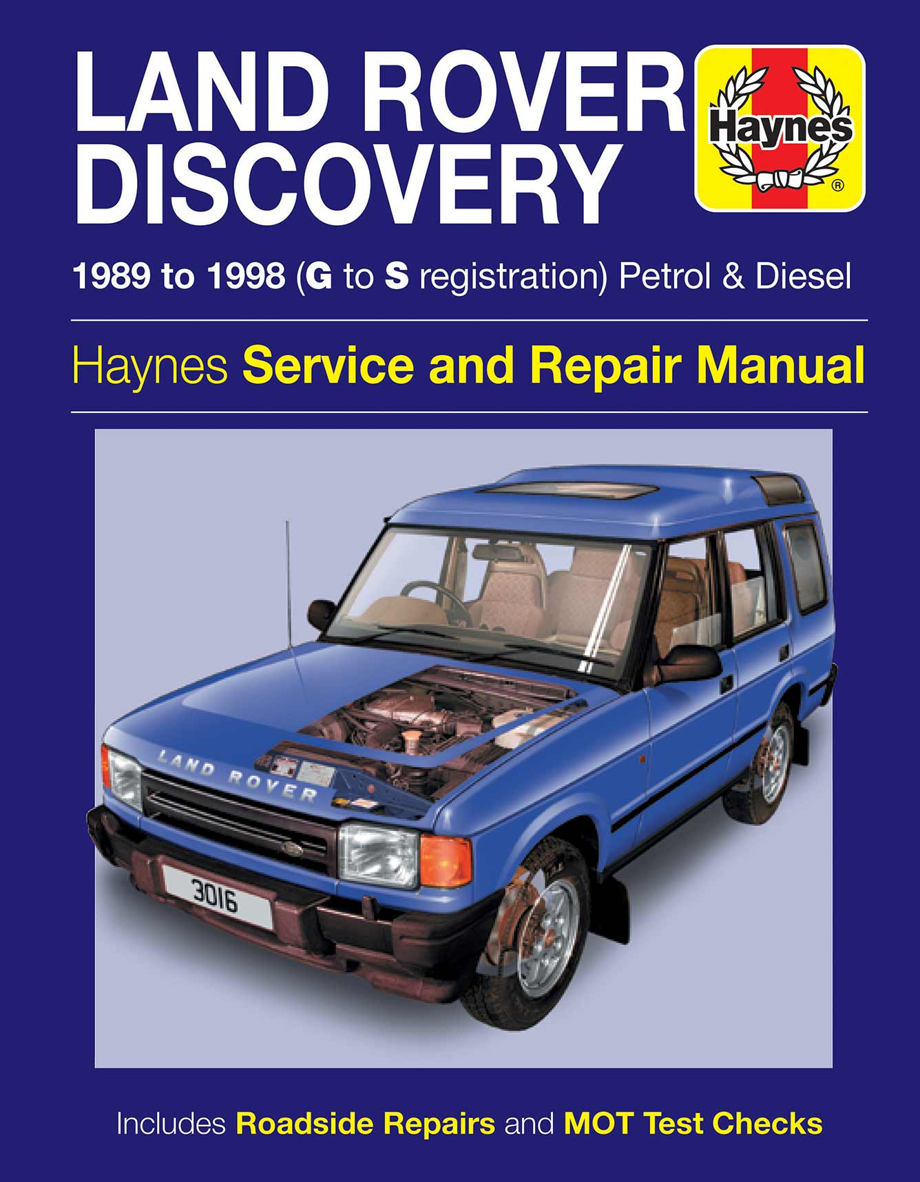 Land Rover Discovery Petrol & Diesel (1989-1998) Haynes Repair Manual Printed Book Front Cover
