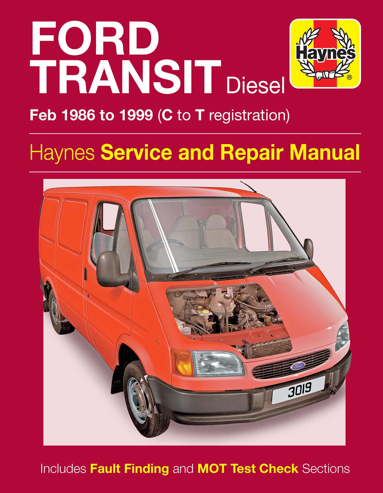 Ford Transit Diesel (Feb 1986-1999) Haynes Repair Manual Printed Book Front Cover