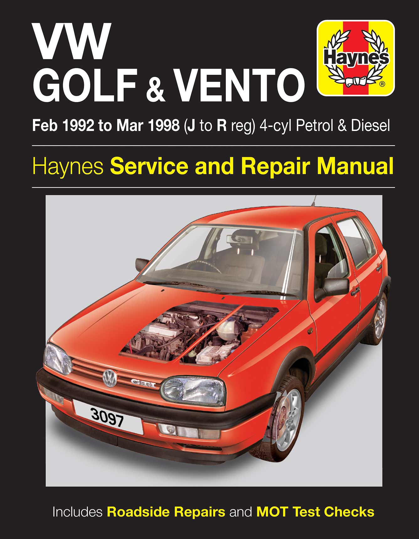 Volkswagen Golf & Vento Petrol & Diesel (Feb 1992-Mar 1998) Haynes Repair Manual