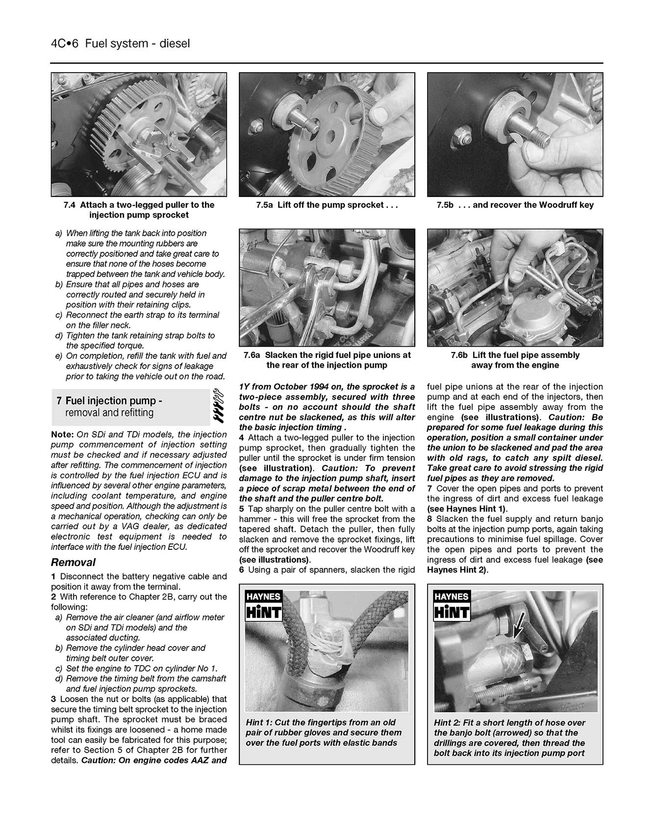Volkswagen Golf & Vento Petrol & Diesel (Feb 1992-Mar 1998) Haynes Repair Manual