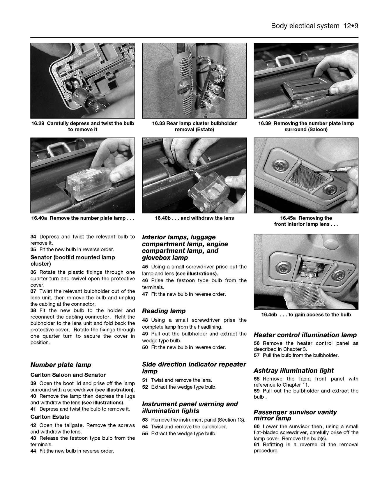Opel Omega & Senator Petrol (Nov 1986-1994) Haynes Repair Manual
