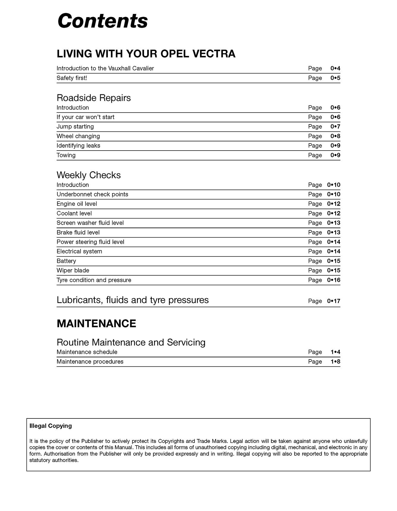Opel Vectra Petrol (Oct 1988-Oct 1995) Haynes Repair Manual
