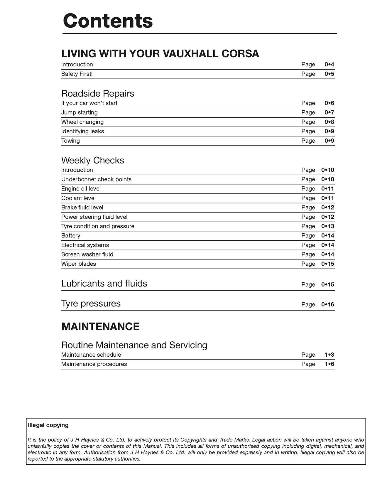 Opel Corsa Petrol (Mar 1993-1997) Haynes Repair Manual