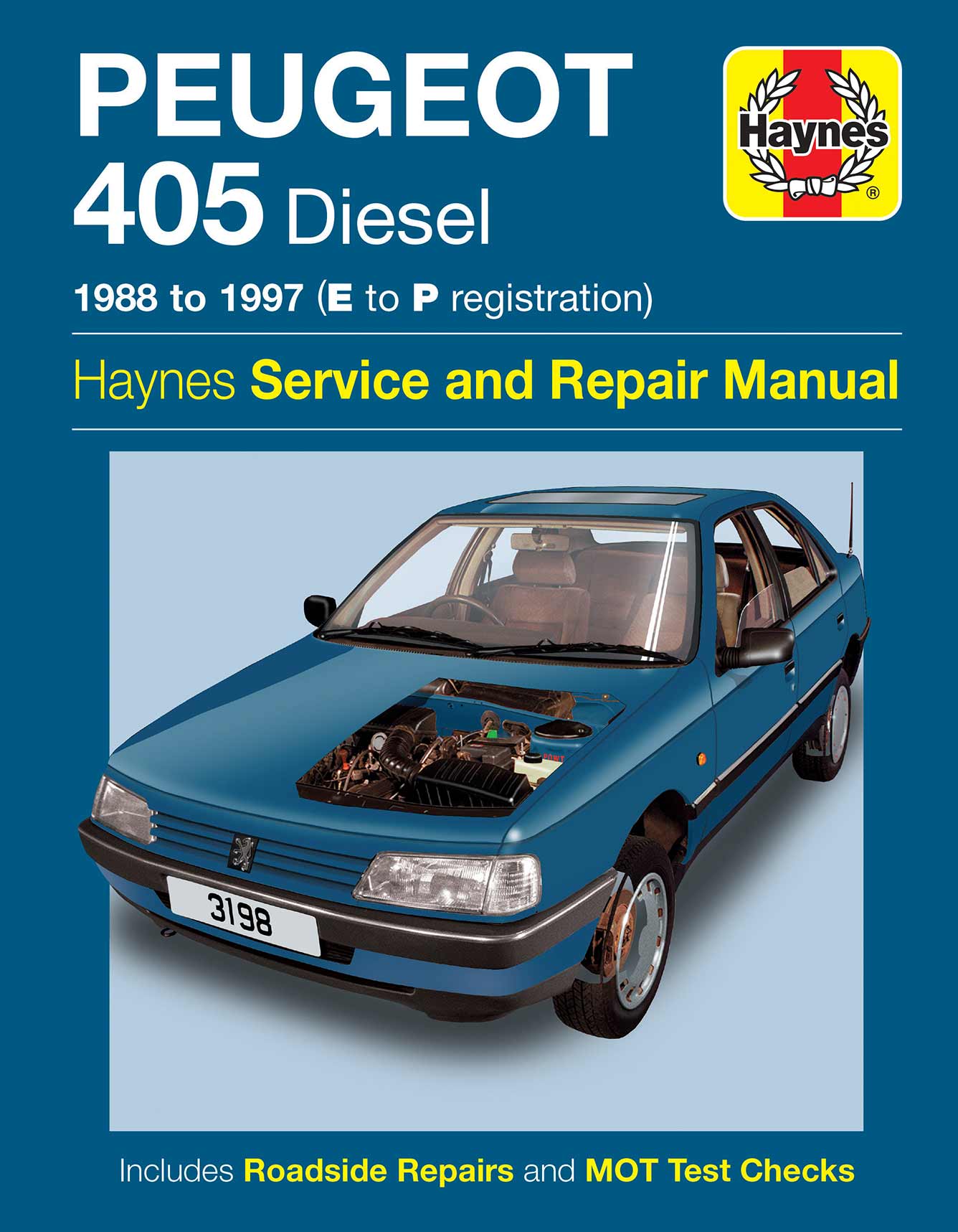 Peugeot 405 Diesel (1988-1997) Haynes Repair Manual Printed Book Front Cover