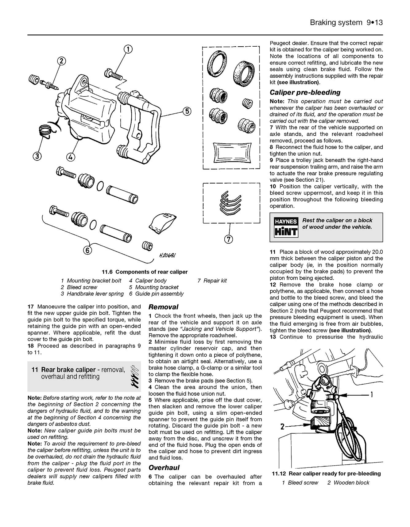 Peugeot 405 Diesel (1988-1997) Haynes Repair Manual