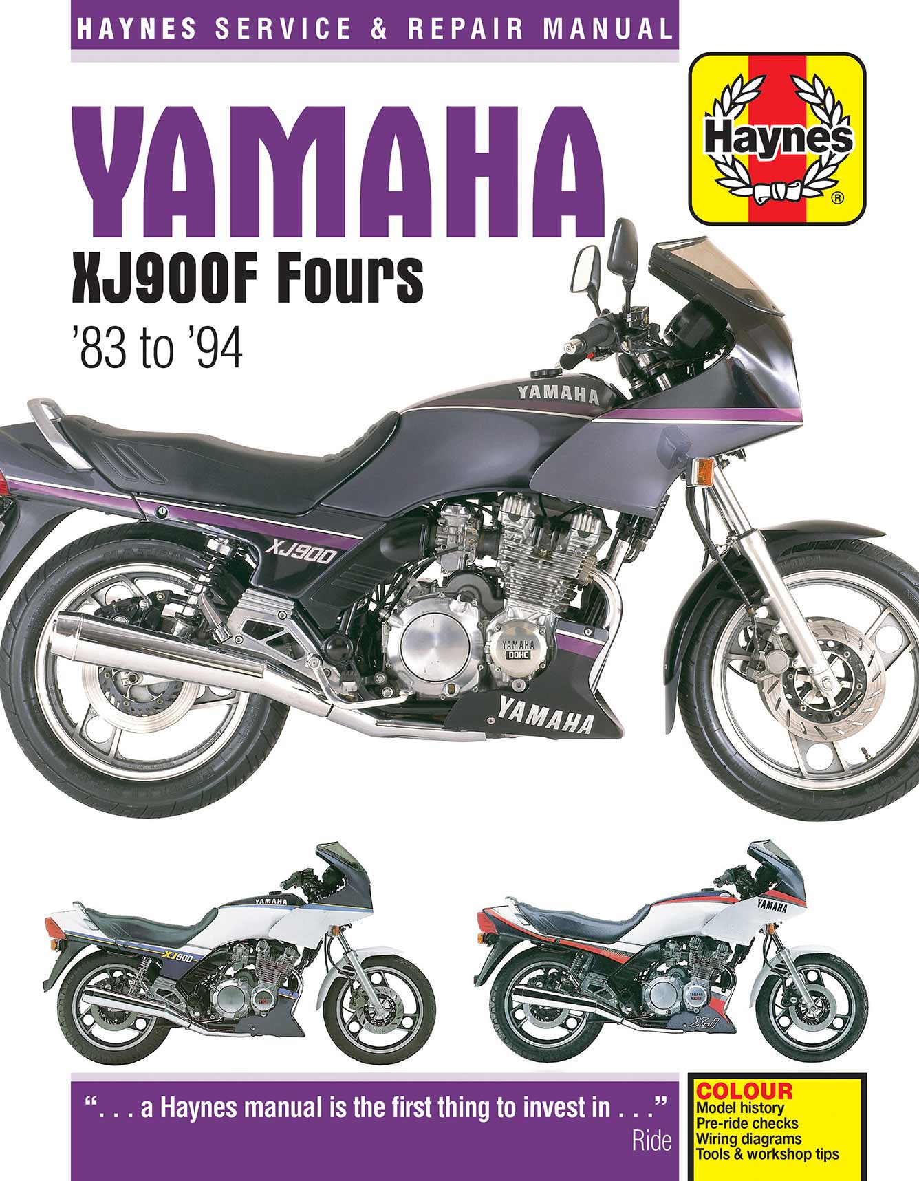 Yamaha XJ900F Fours (1983-1994) Haynes Repair Manual Printed Book Front Cover