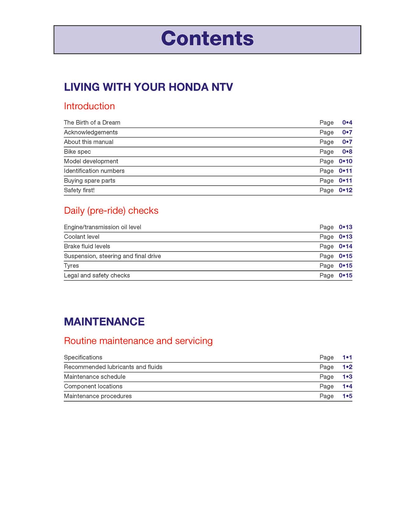Honda NTV600 Revere, NTV650 & NT650V Deauville (1988-2005) Haynes Repair Manual