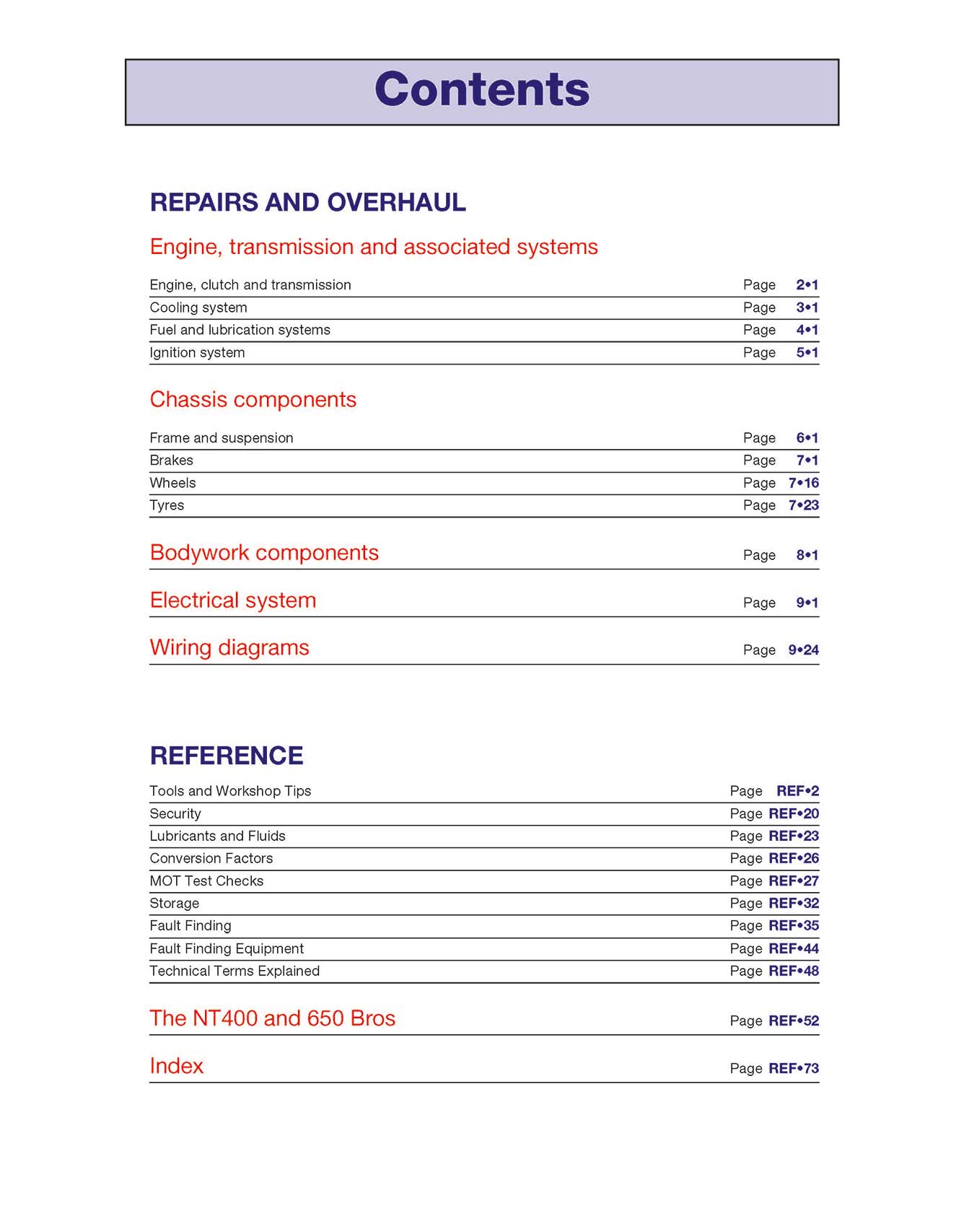 Honda NTV600 Revere, NTV650 & NT650V Deauville (1988-2005) Haynes Repair Manual