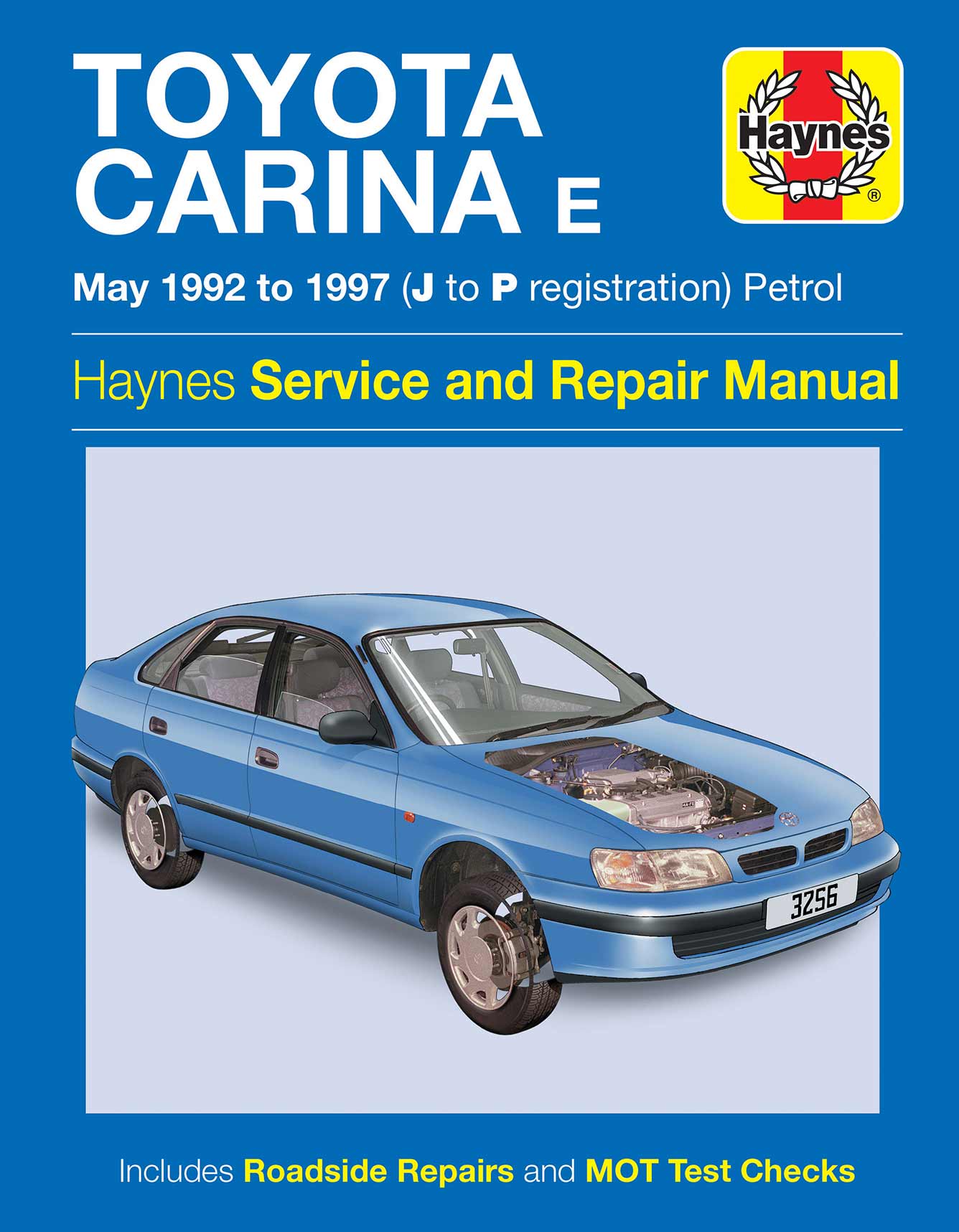 Toyota Carina E Petrol (May 1992-1997) Haynes Repair Manual Printed Book Front Cover