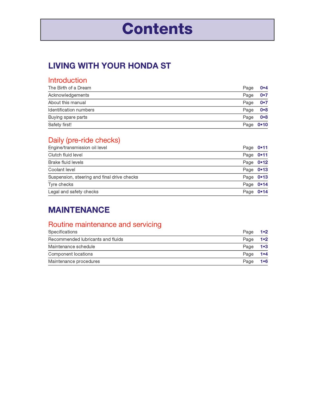Honda ST1100 Pan European V-Fours (1990-2002) Haynes Repair Manual