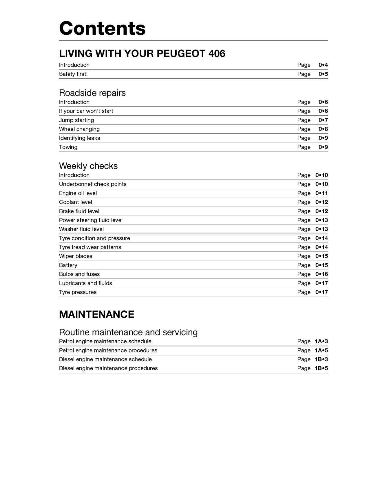Peugeot 406 Petrol & Diesel (1996-Mar 1999) Haynes Repair Manual