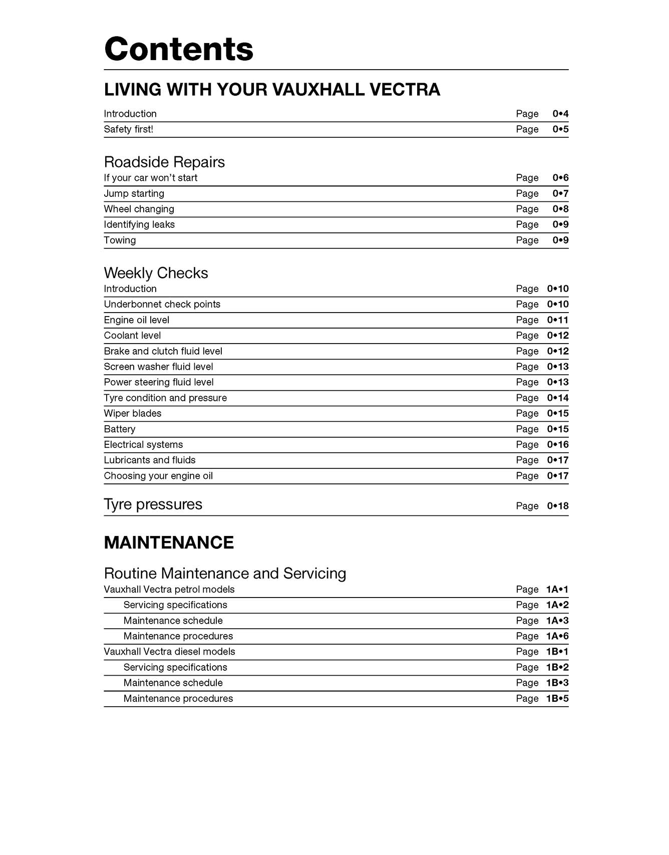 Vauxhall/Opel Vectra Petrol & Diesel (1995-Feb 1999) Haynes Repair Manual