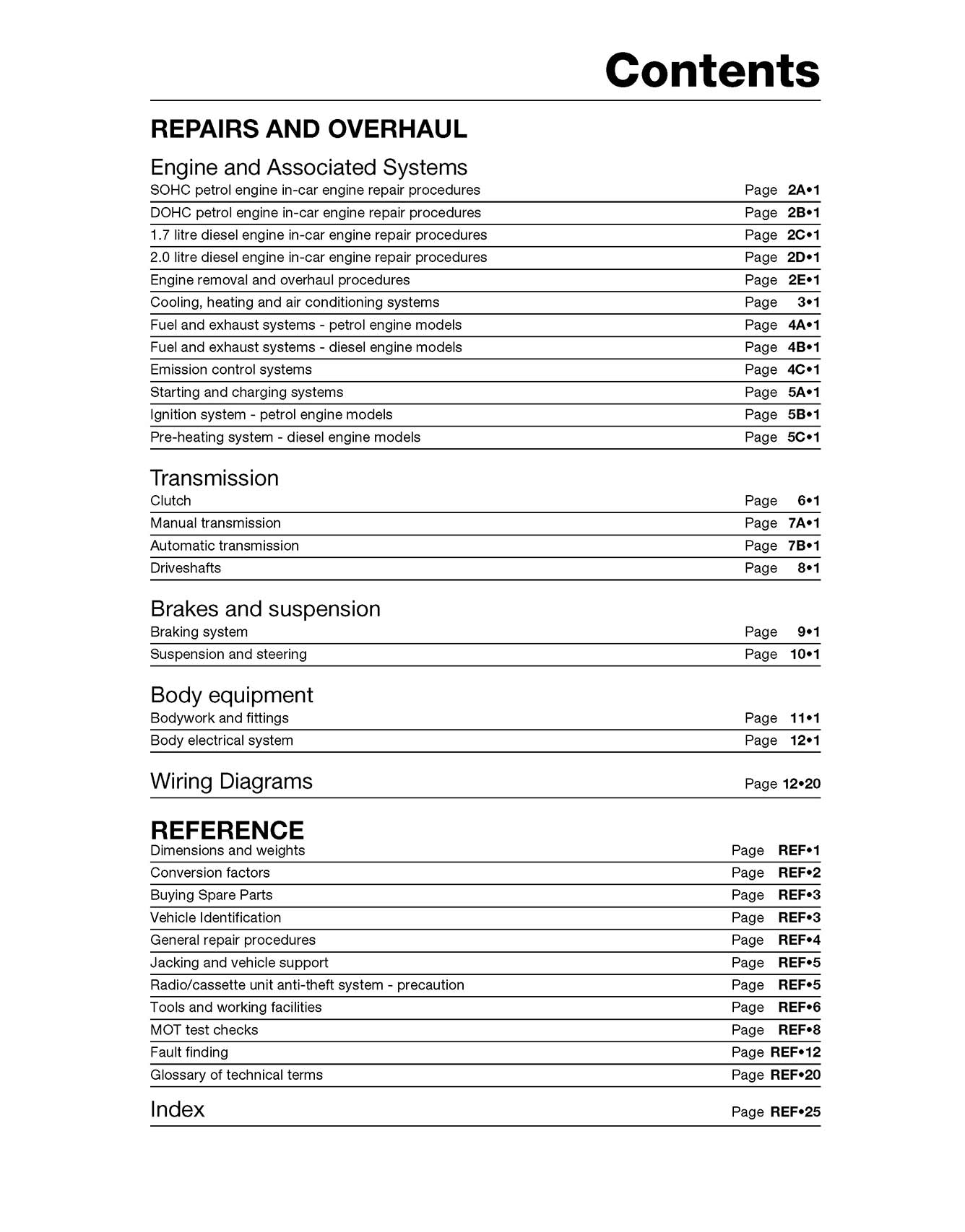 Vauxhall/Opel Vectra Petrol & Diesel (1995-Feb 1999) Haynes Repair Manual
