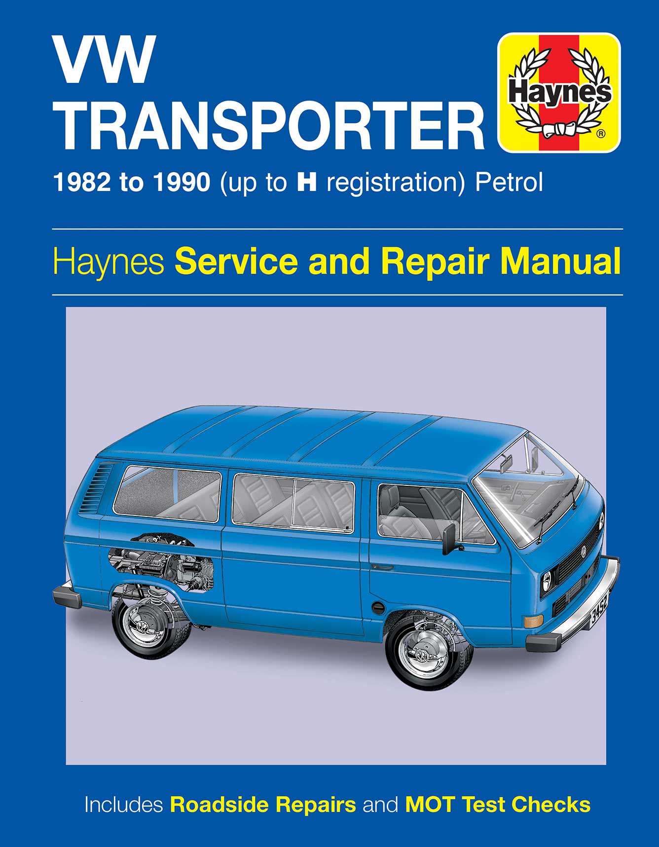 Volkswagen Transporter (water-cooled) Petrol (1982-1990) Haynes Repair Manual Printed Book Front Cover
