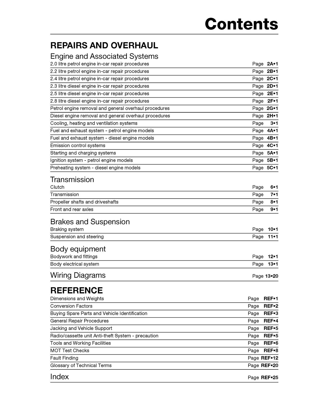 Vauxhall/Opel Frontera Petrol & Diesel (1991-Sept 1998) Haynes Repair Manual