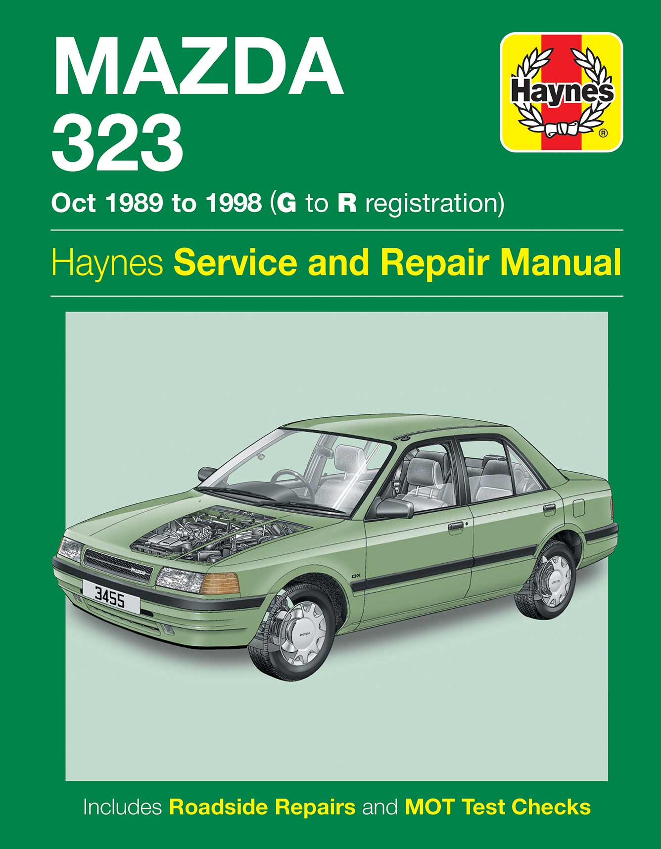 Mazda 323 (Oct 1989-1998) Haynes Repair Manual Printed Book Front Cover
