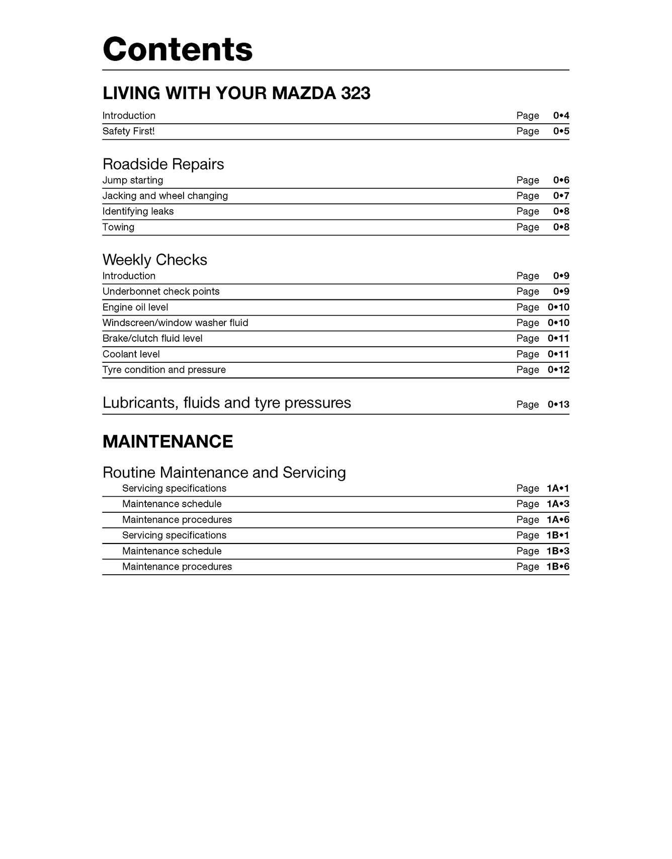 Mazda 323 (Oct 1989-1998) Haynes Repair Manual