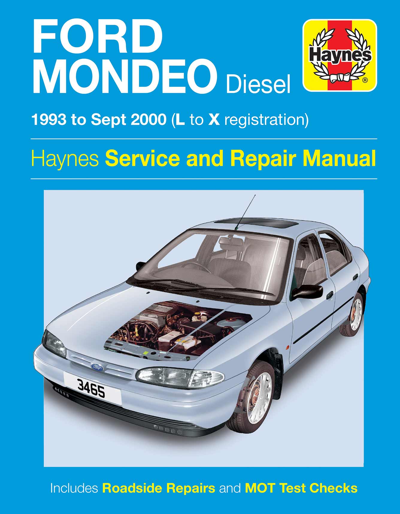 Ford Mondeo Diesel (1993-Sept 2000) Haynes Repair Manual Printed Book Front Cover