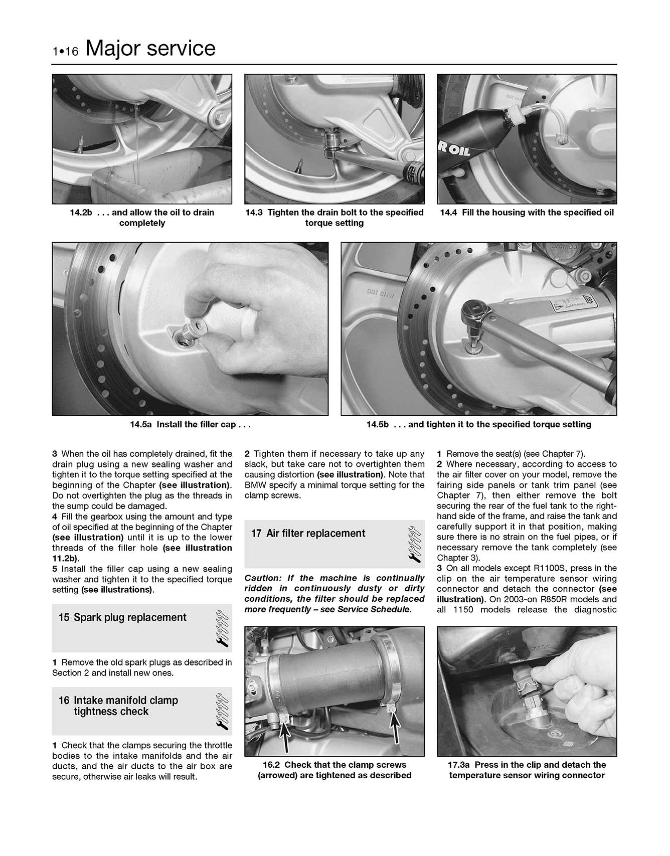 BMW R850, 1100 & 1150 4-valve Twins (1993-2006) Haynes Repair Manual