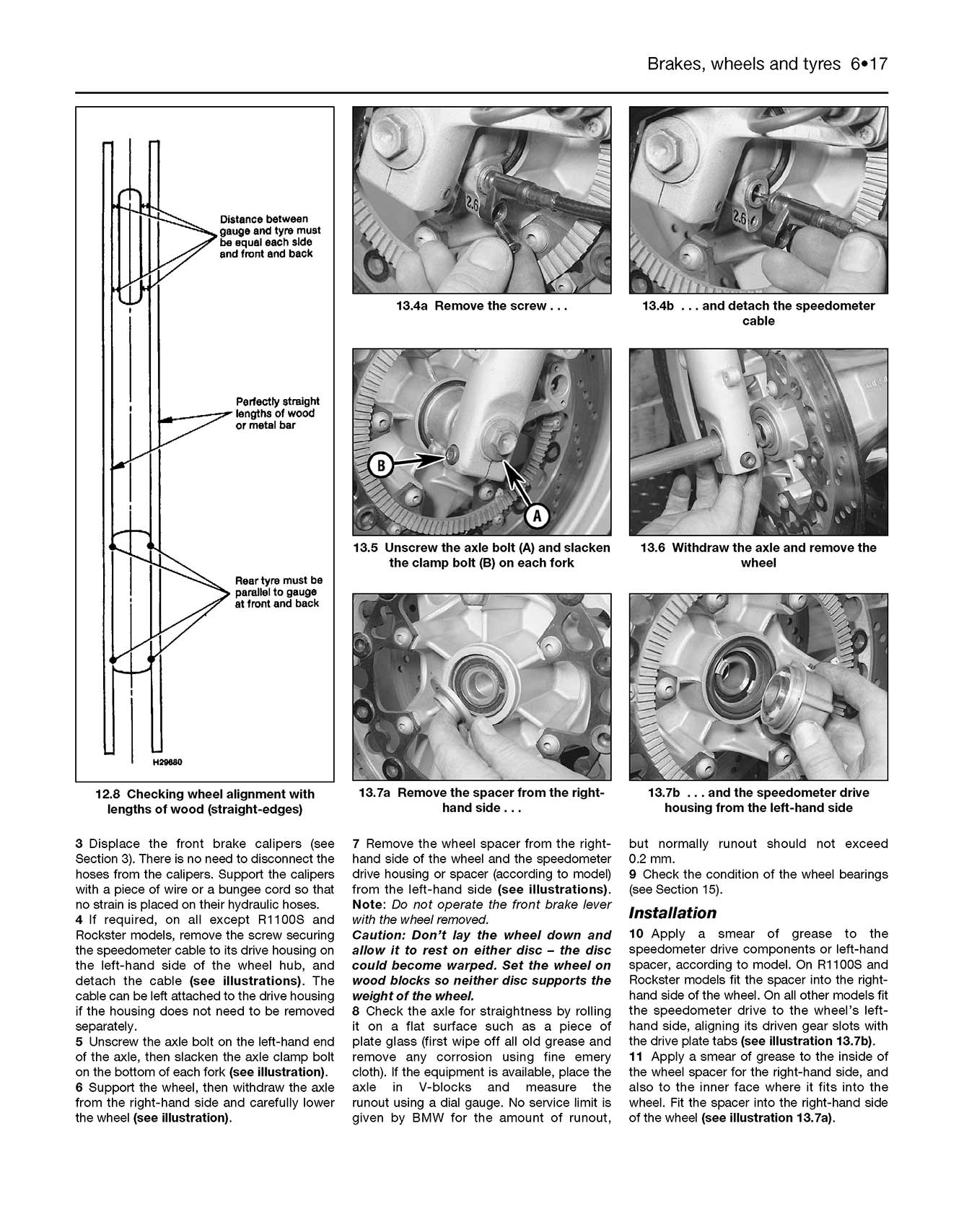 BMW R850, 1100 & 1150 4-valve Twins (1993-2006) Haynes Repair Manual
