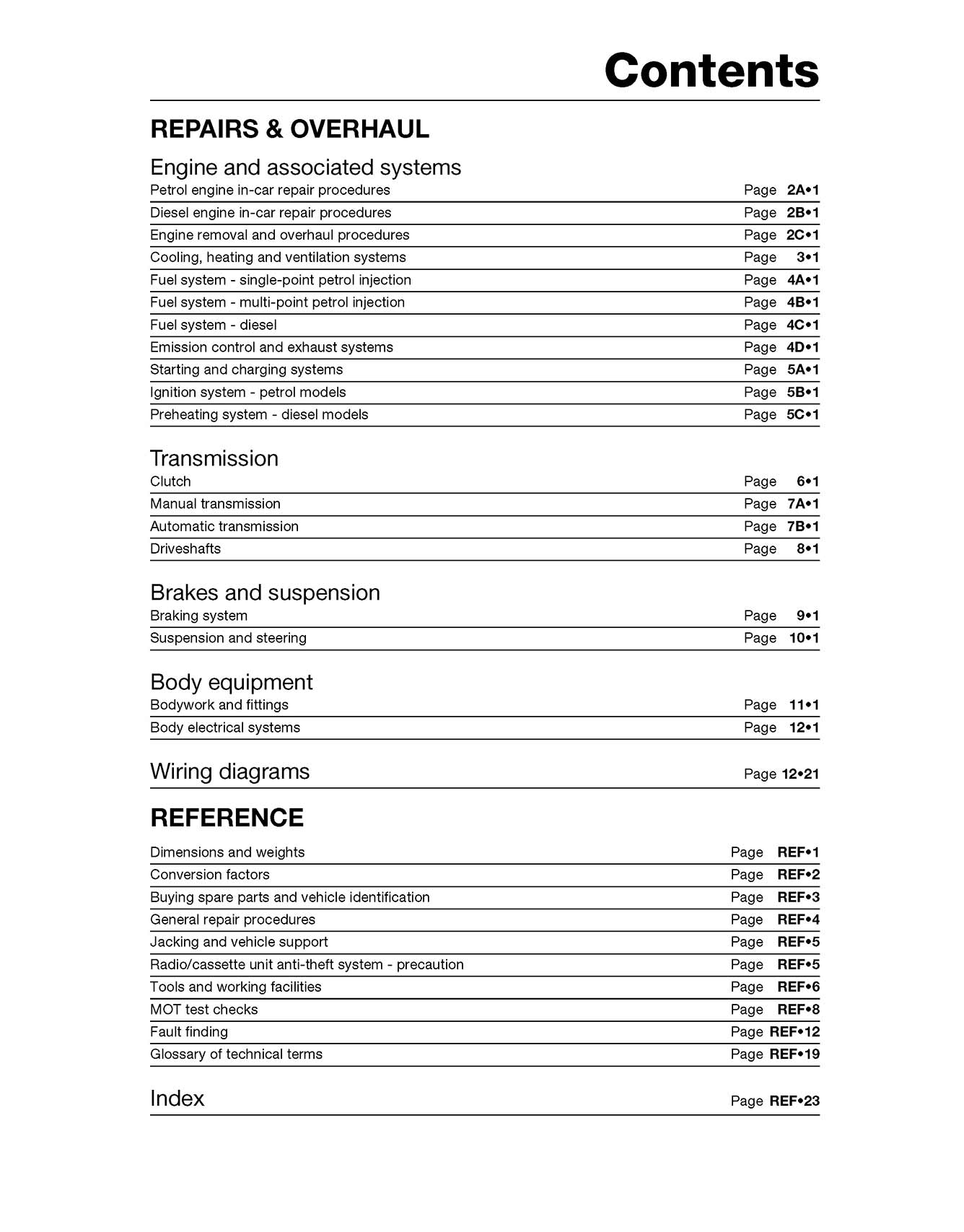 Citroen Saxo Petrol & Diesel (1996-2004) Haynes Repair Manual