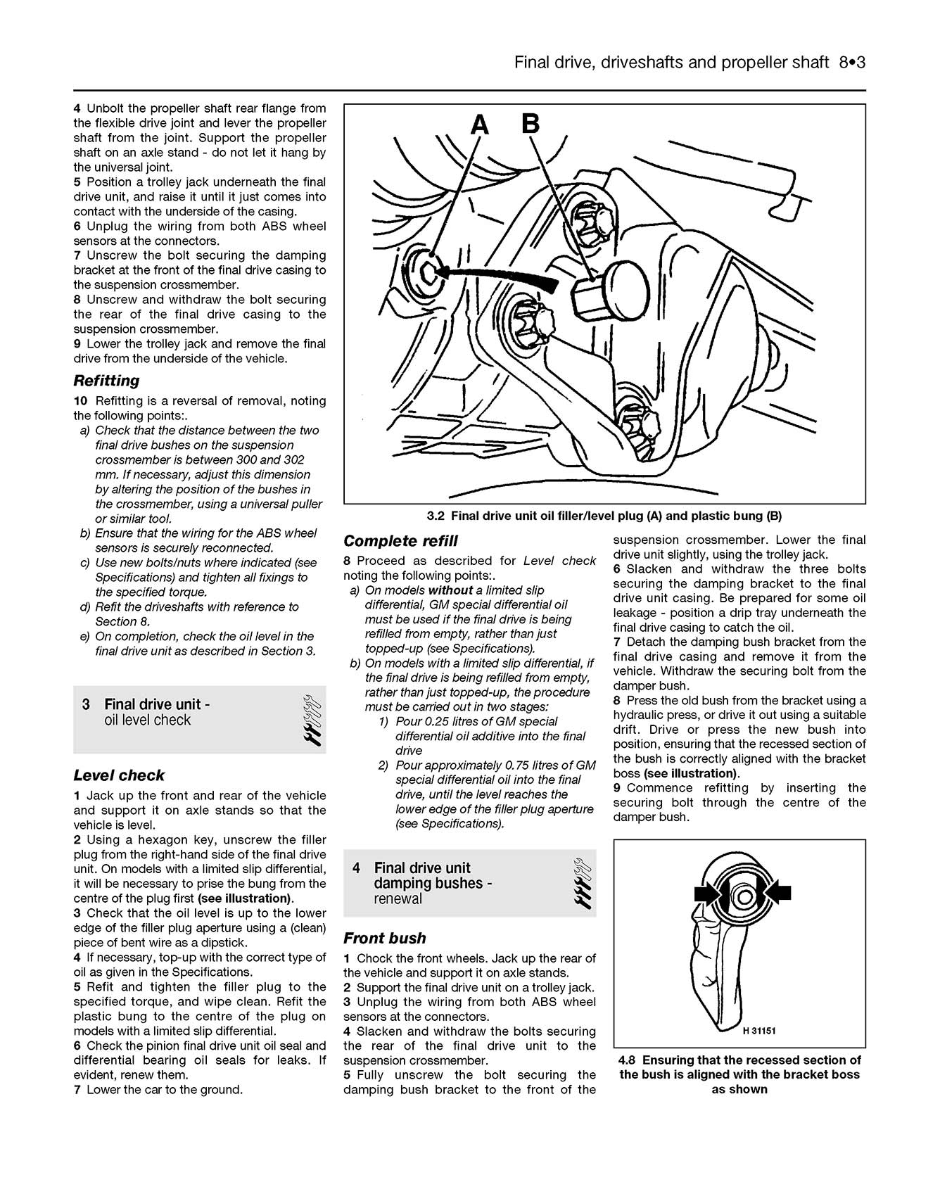 Vauxhall/Opel Omega Petrol (1994-1999) Haynes Repair Manual