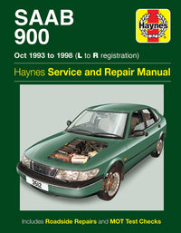 Saab 900 (Oct 1993-1998) Haynes Repair Manual Printed Book Front Cover