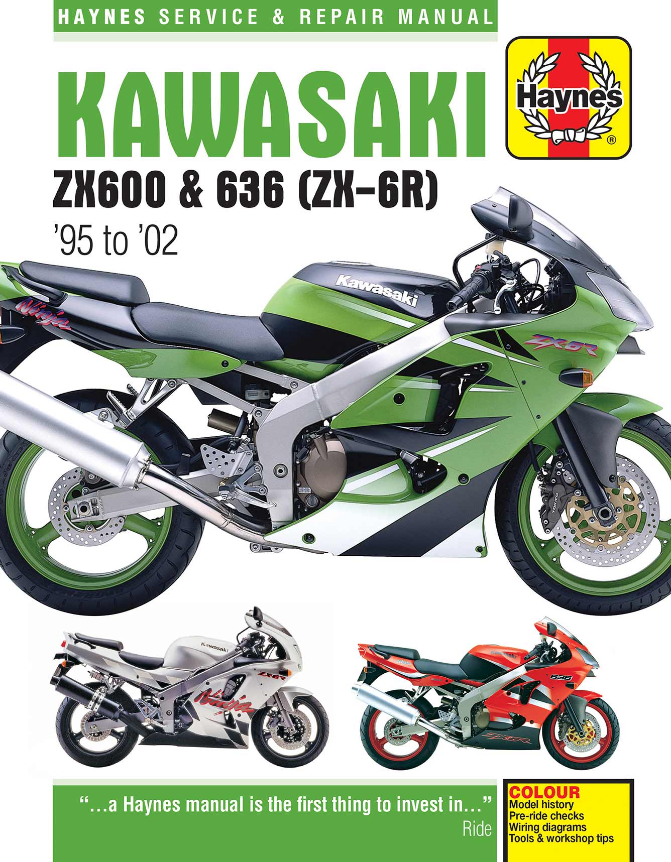 Kawasaki ZX-6R Ninja Fours (1995-2002) Haynes Repair Manual
