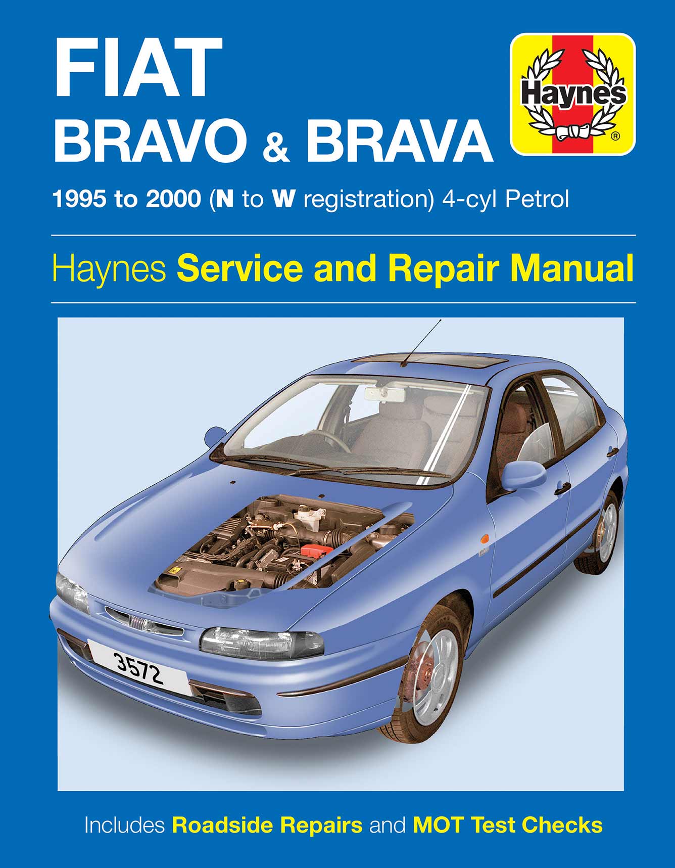 Fiat Bravo & Brava Petrol (1995-2000) Haynes Repair Manual Printed Book Front Cover