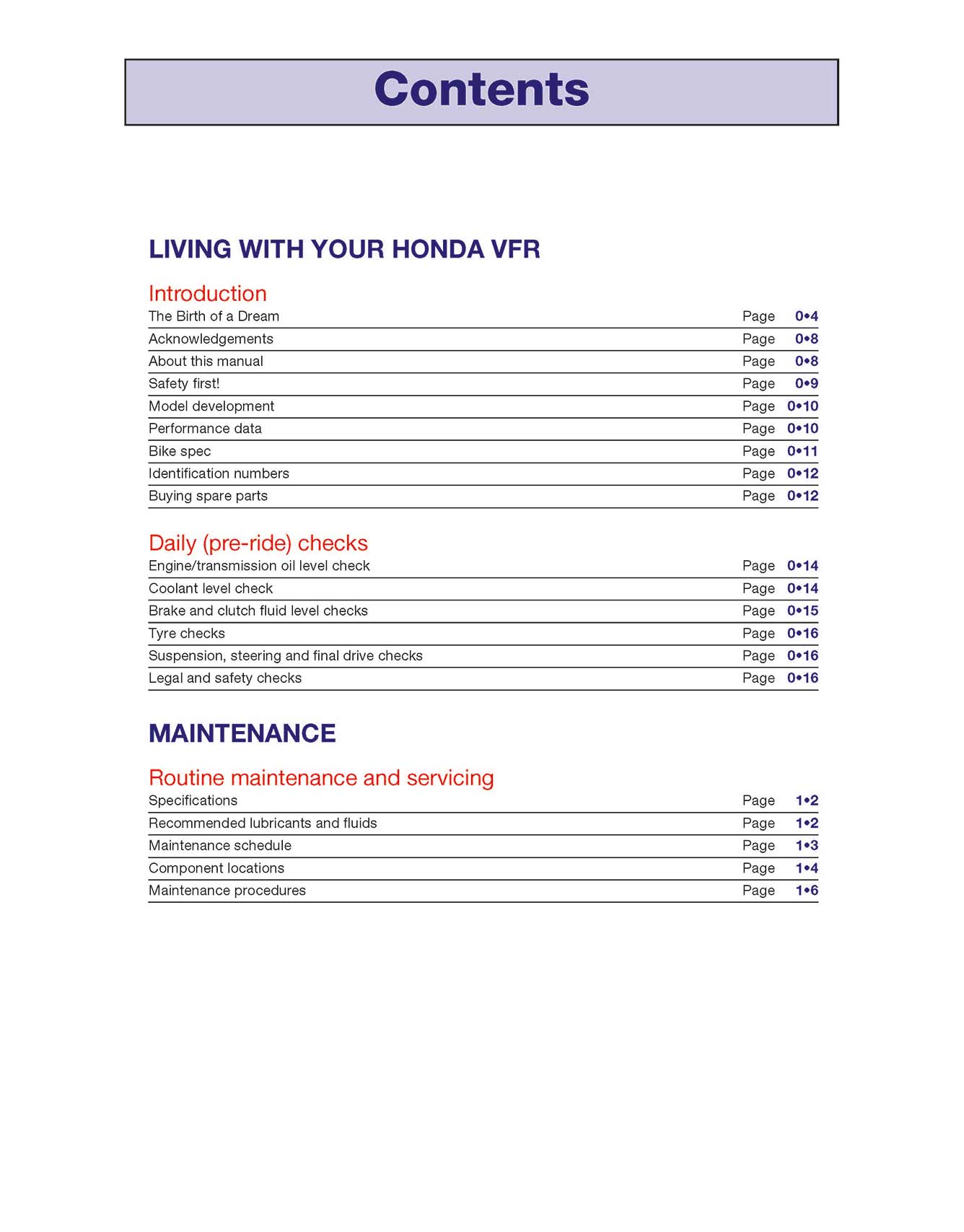 Honda VFR800 V-Fours (1997-2001) Haynes Repair Manual
