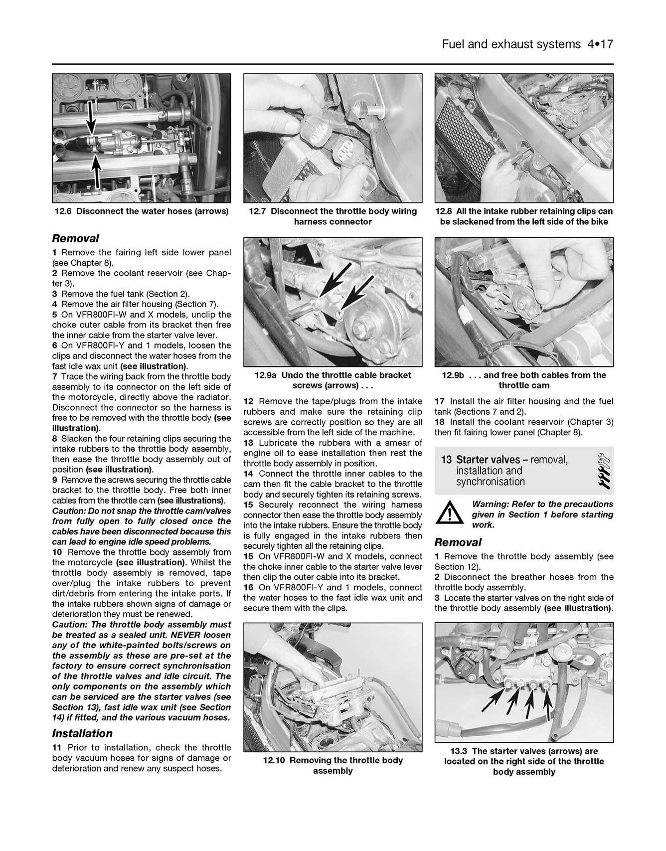 Honda VFR800 V-Fours (1997-2001) Haynes Repair Manual