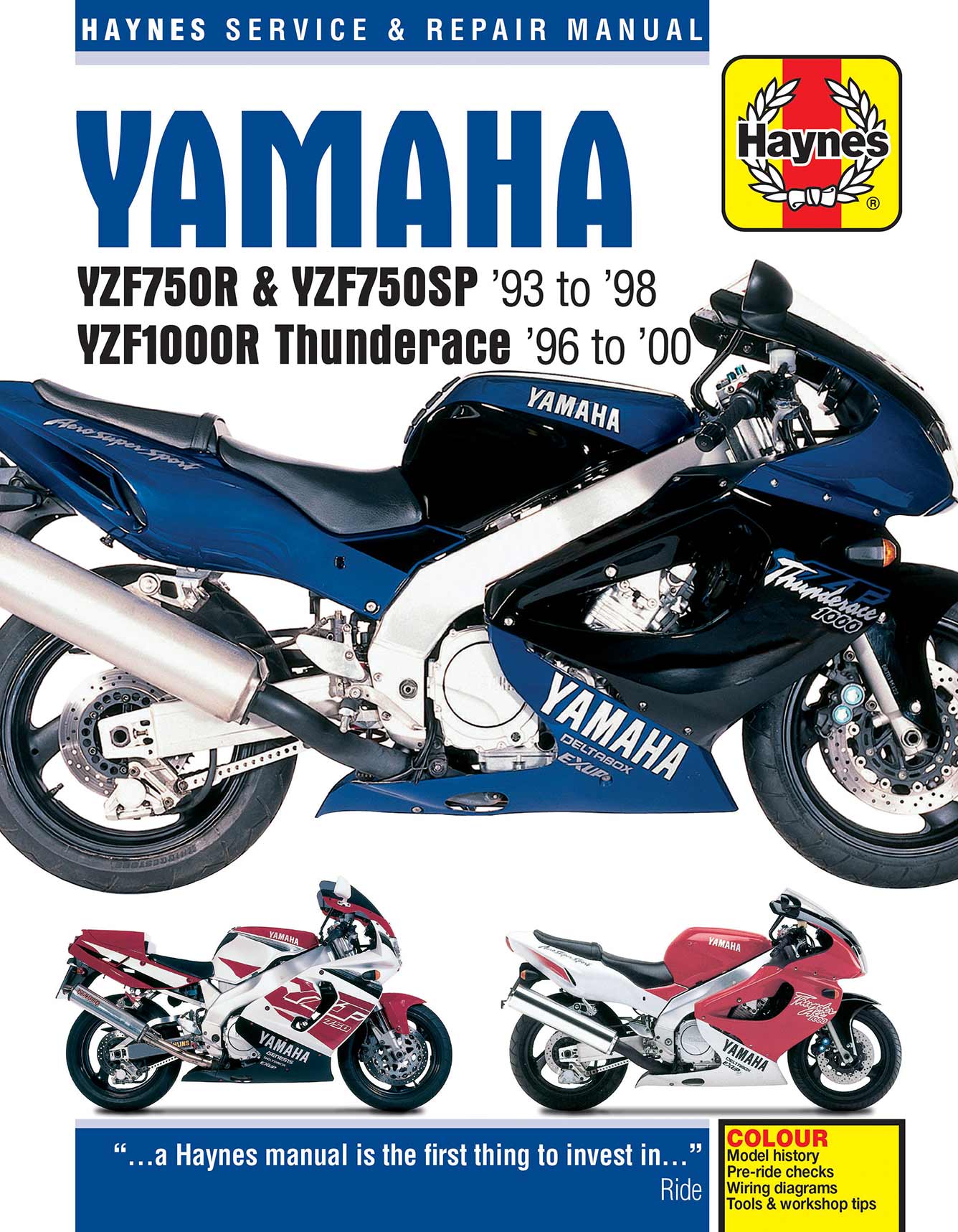 Yamaha YZF750R & YZF1000R Thunderace (1993-2000) Haynes Repair Manual